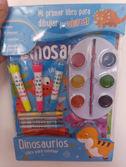 Mi primer libro para dibujar y colorear Dinosaurios