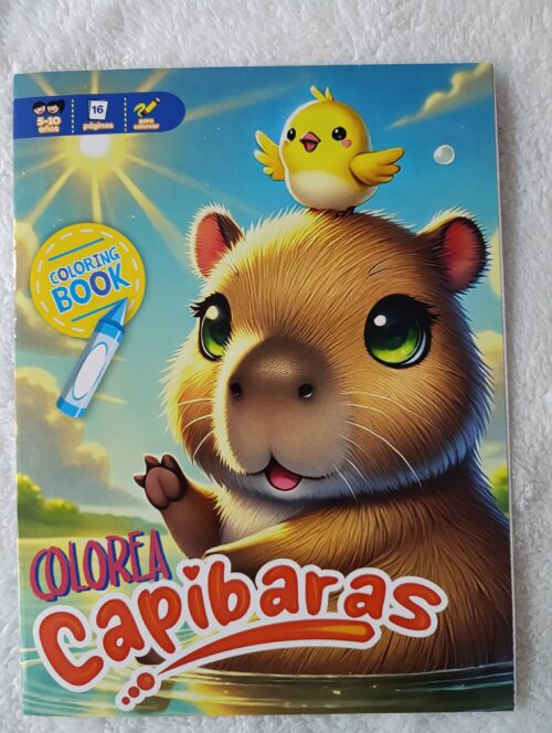 Libro para colorear Capibara