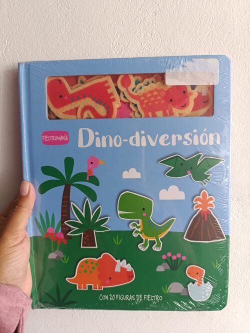 Libro fieltro dino diversión